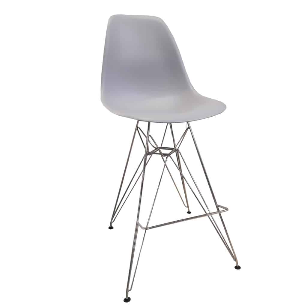 Eiffel Chrome Grey Lux Furniture Rentals