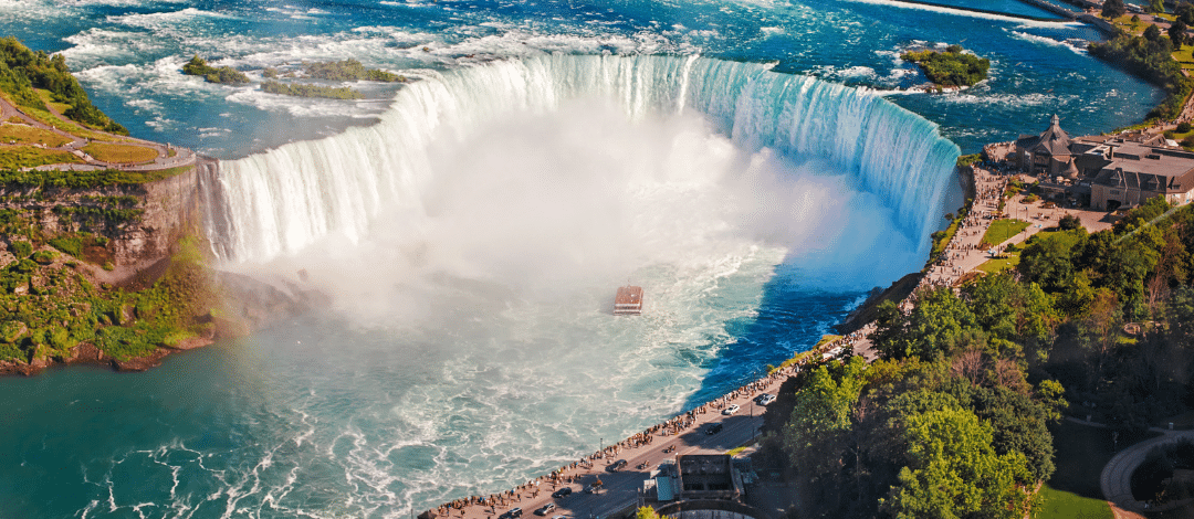 NiagaraNarrow Horseshoe Falls representing Lux Furniture Rentals' Niagara Region delivery service area.