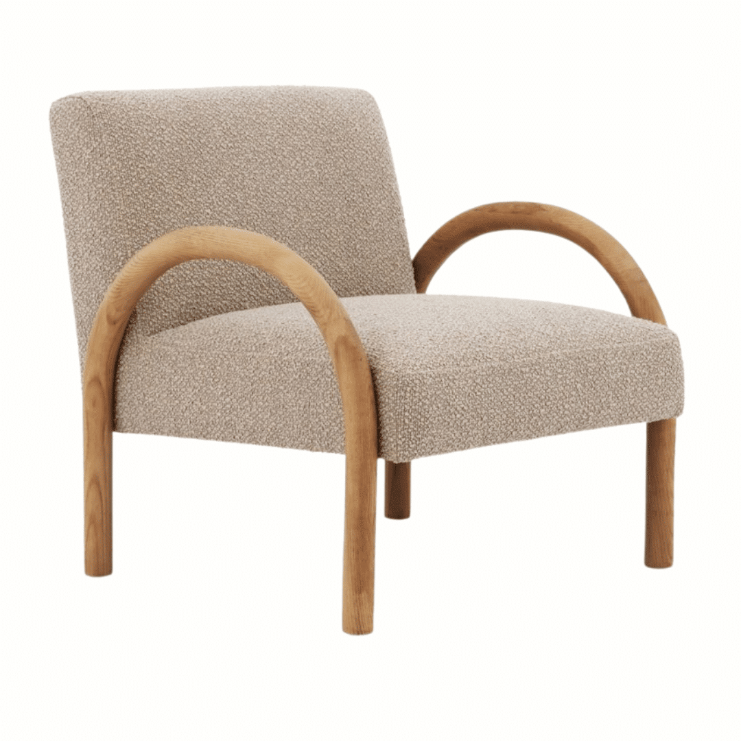 Riviera arched armchair