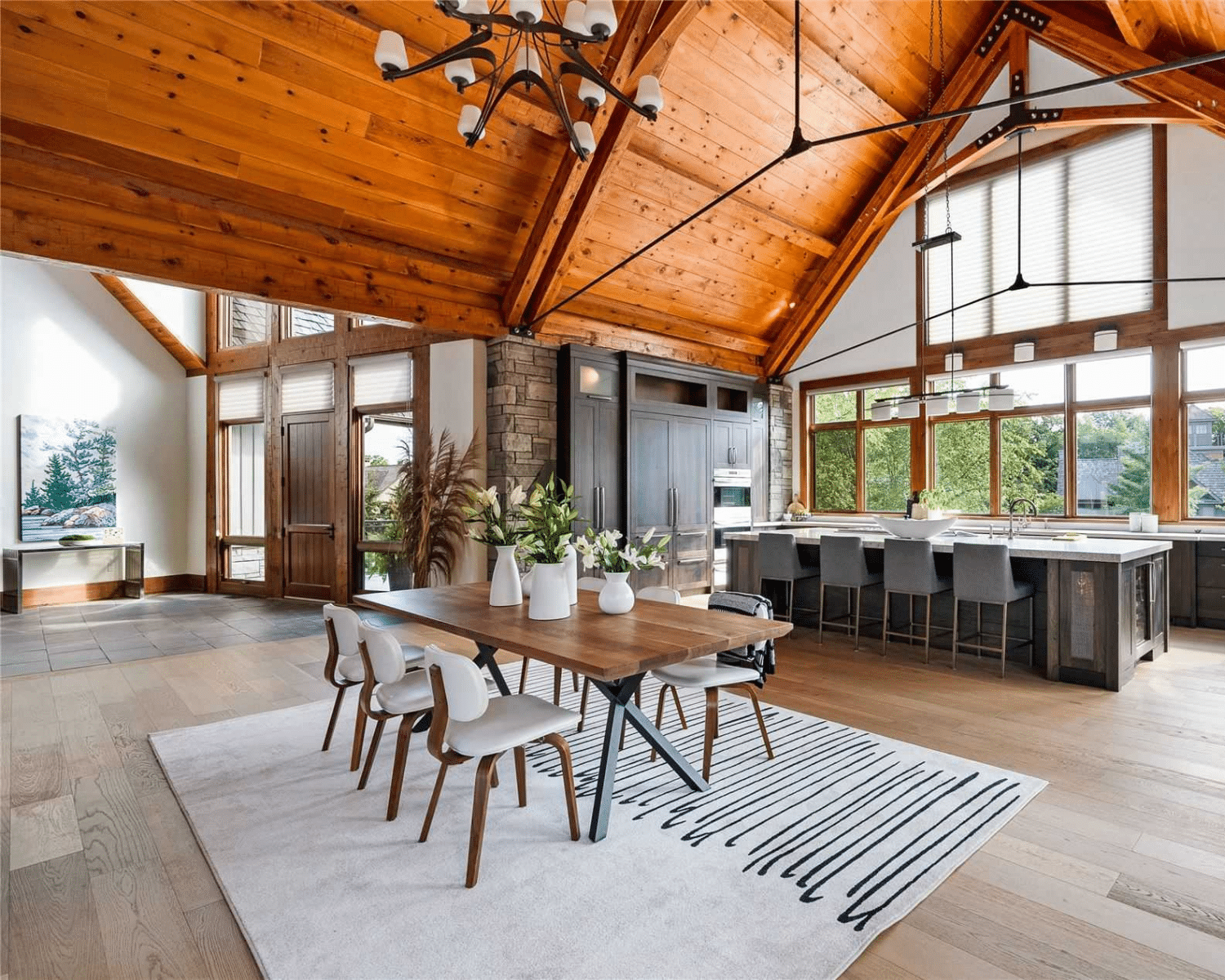 Professional home staging of a luxury timber chalet