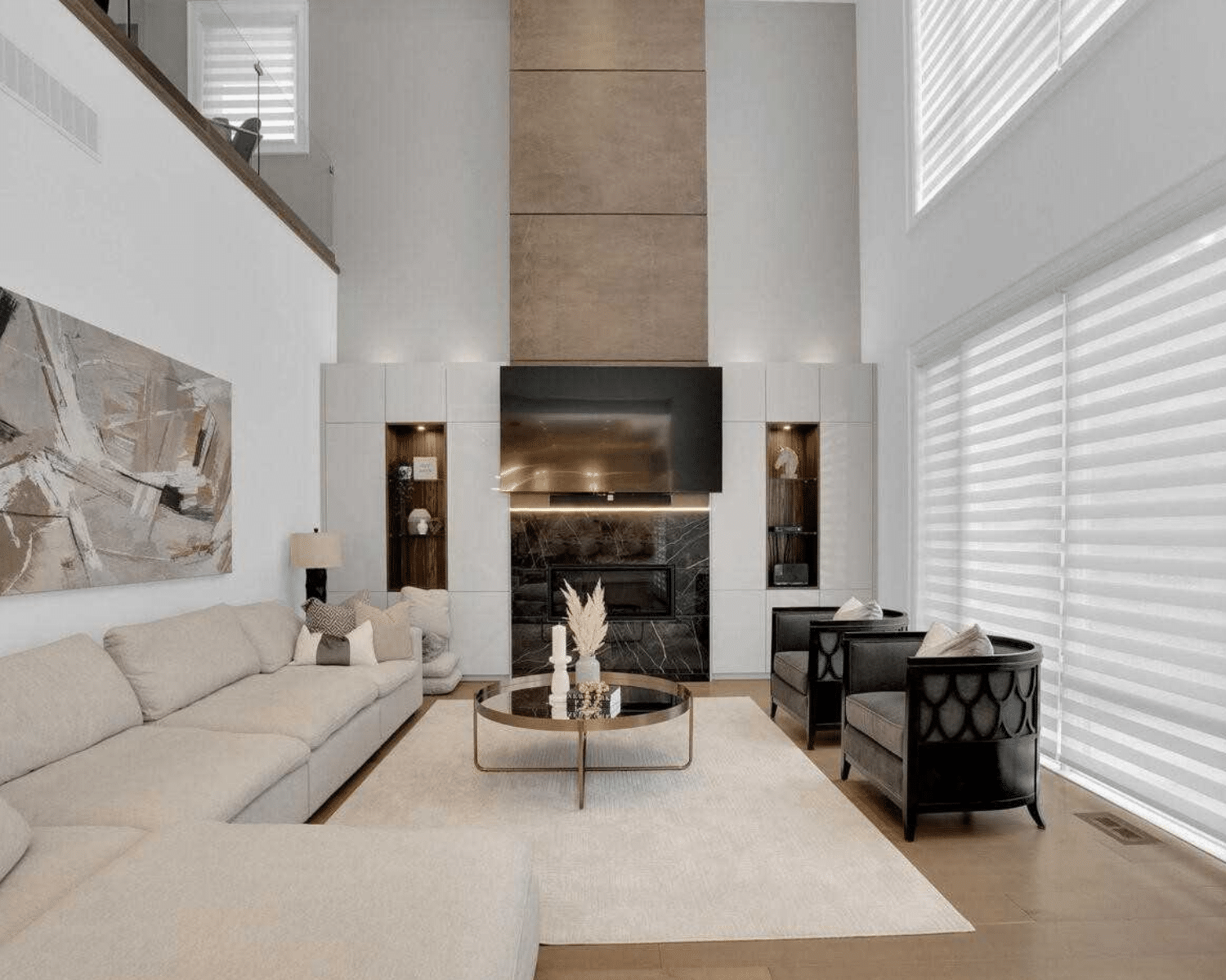 Luxury home staging in a King City custom build home